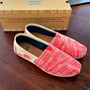 Tom’s Elephant slip-ons - worn once!